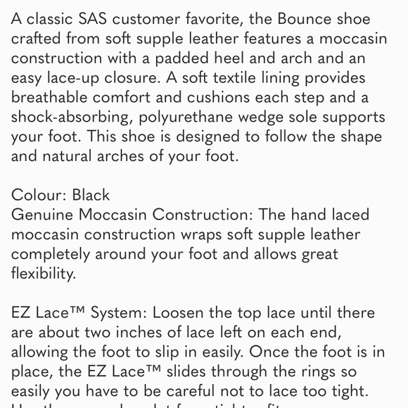 SAS Bounce Lace-Up Leather Moccasin Wedge Comfort Shoes Women's Size 6.5 W - Picture 12 of 13